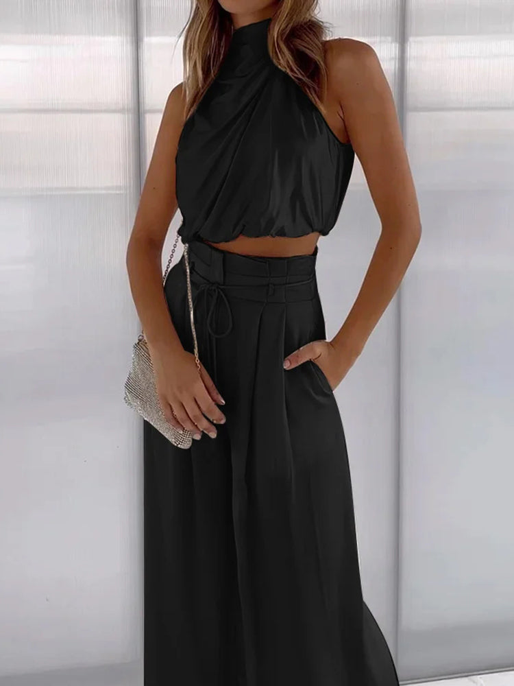 Women's Summer Co-ord Set with Adjustable Straps