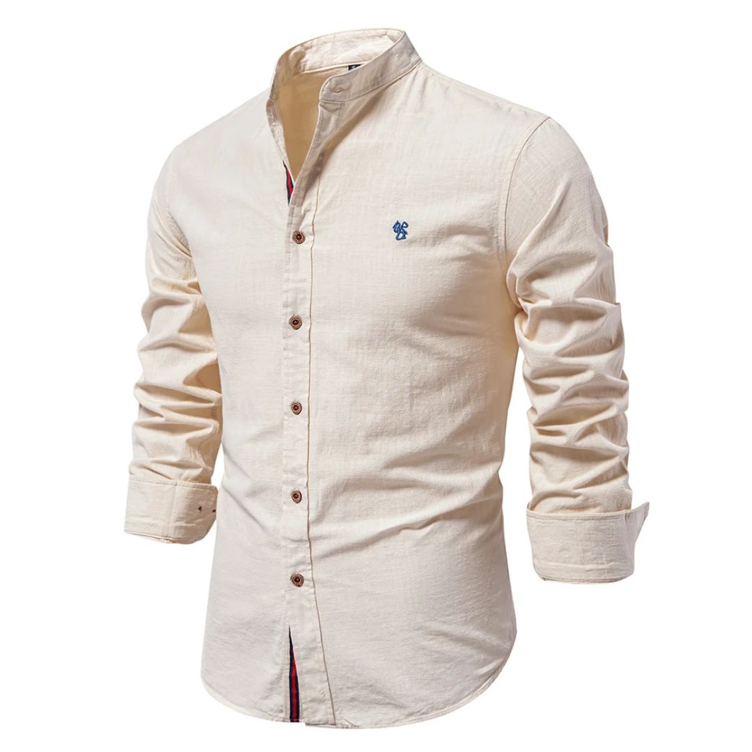 Mandarin Collar Shirt for Men