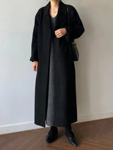 Belted Long Coat for Women - Image 7