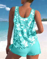 Image of Women's Floral Tankini Swimsuit Set